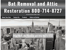 Tablet Screenshot of batremovals.com
